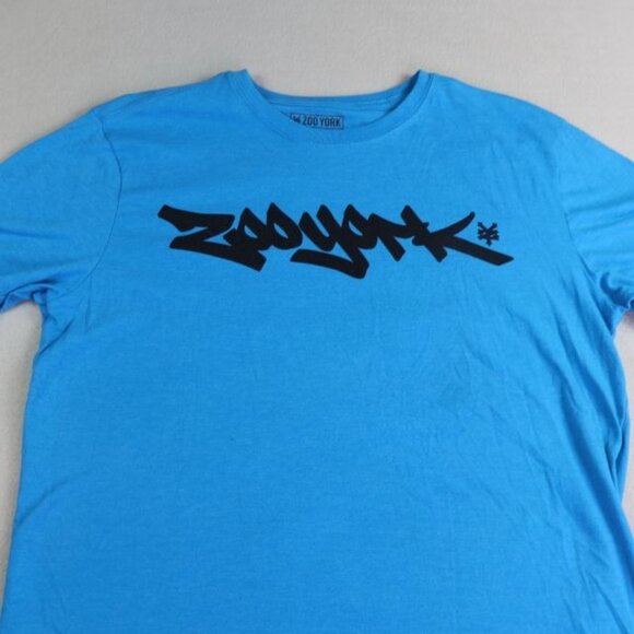Zoo York Unbreakable Shirt Mens Large Blue Graphic Street Wear Short Sleeve 2053 - Picture 2 of 5